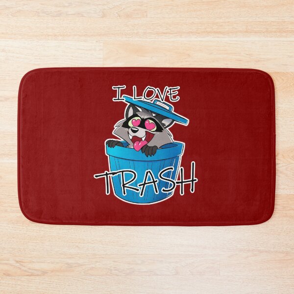 Item preview, I Love Trash - Cute Raccoon Silly and Funny Design designed and sold by Hungry-Fox.