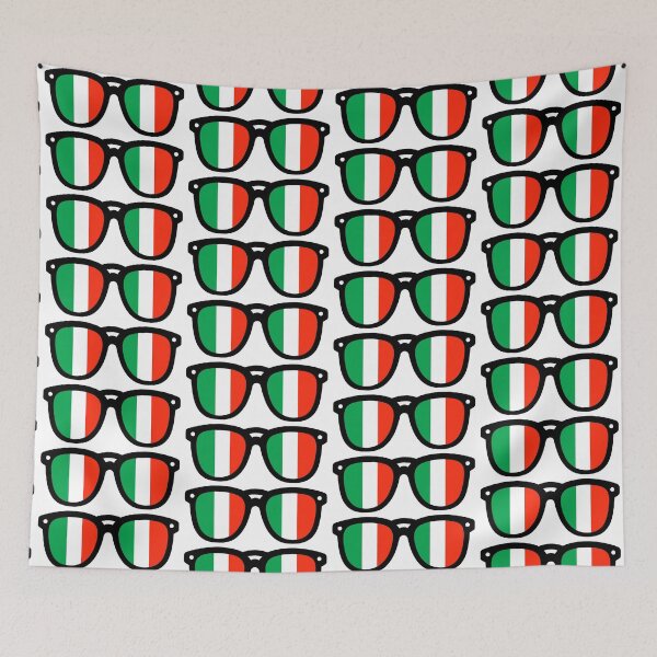 Item preview, Italian Flag Sunglasses – Italy Pride Summer Design designed and sold by EmeraldeaArt.