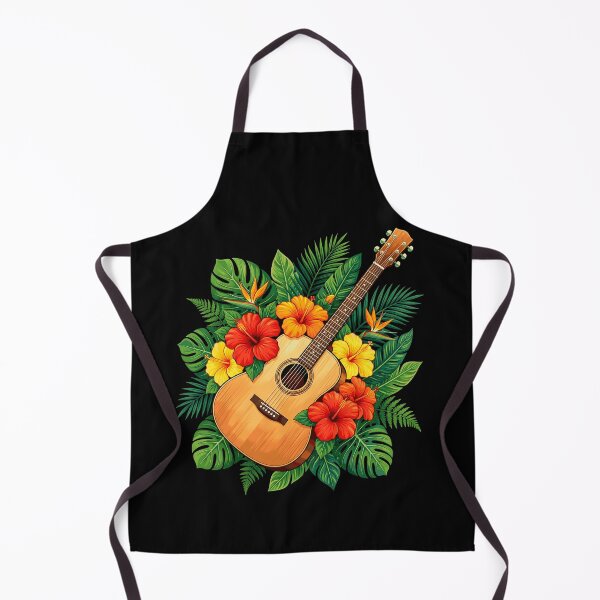 Item preview, Funny Ukulele Hibiscus Flowers Hawaii Tropical Beach Summer designed and sold by Littermin.