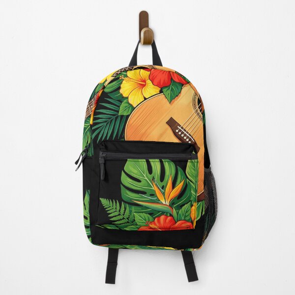 Item preview, Funny Ukulele Hibiscus Flowers Hawaii Tropical Beach Summer designed and sold by Littermin.