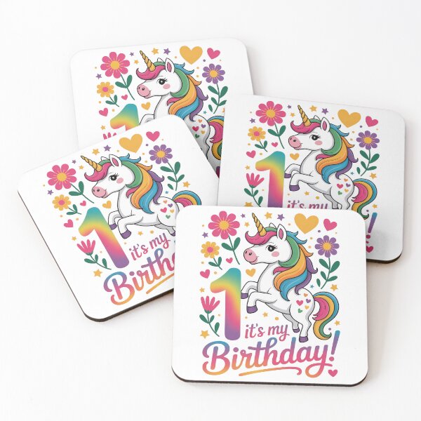 Item preview, 1 Birthday Unicorn designed and sold by jkrphoto.