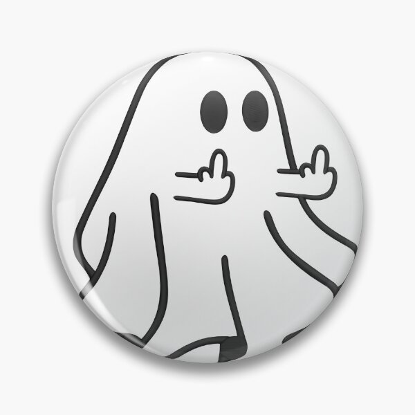 Item preview, Cute Ghost Middle Finger Funny Halloween Humor designed and sold by TrendingView.