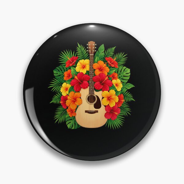 Item preview, Funny Ukulele Hibiscus Flowers Hawaii Tropical Beach Summer designed and sold by Littermin.