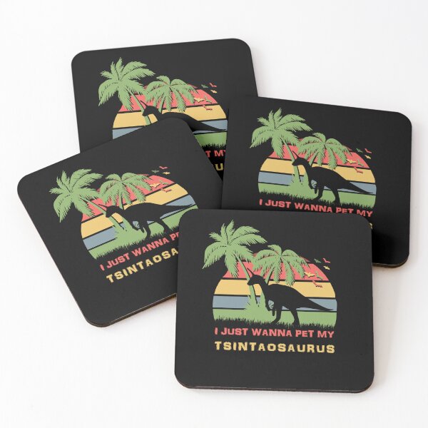 Item preview, Tsintaosaurus Petting Retro Sunset Dinosaur Lover designed and sold by marke770.