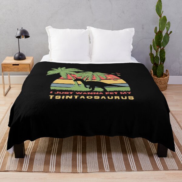 Item preview, Tsintaosaurus Petting Retro Sunset Dinosaur Lover designed and sold by marke770.