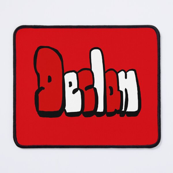 Item preview, Declan Name Art Cool Typography Blue Graffiti Bubble Letters designed and sold by Artonmytee.