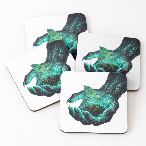 Item preview, Bioluminescent Alien Hand Digital Art designed and sold by ryanguas.