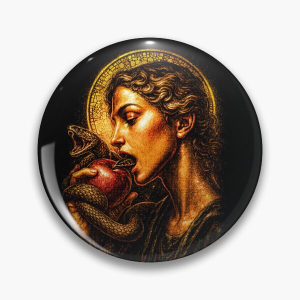 Item preview, Eve Forbidden Fruit Serpent Dark Sacred Art designed and sold by KnowSamStudio.