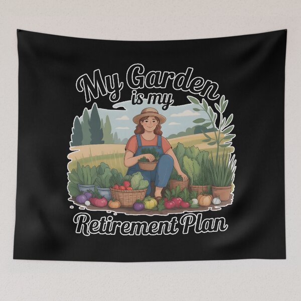 Item preview, My Garden is My Retirement Plan T-Shirt | Cottagecore Soft Prepper | Gardening Shirt designed and sold by ImaginedSpace7.