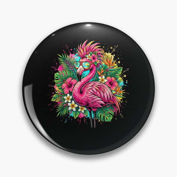 Item preview, Pink Flamingo Tropical Exotic Birds Hawaii Summer Vacation designed and sold by Littermin.