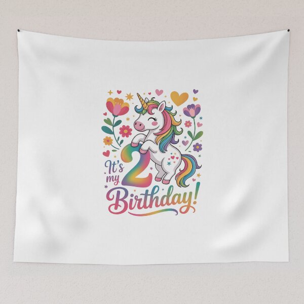 Item preview, 2 Birthday Unicorn designed and sold by jkrphoto.