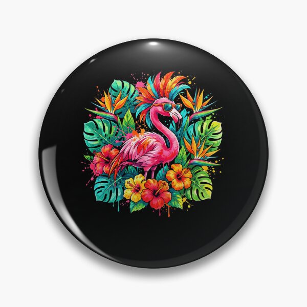 Item preview, Pink Flamingo Tropical Exotic Birds Hawaii Summer Vacation designed and sold by Littermin.