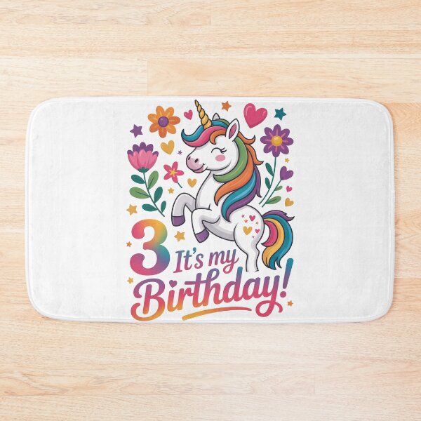 Item preview, 3 Birthday Unicorn designed and sold by jkrphoto.