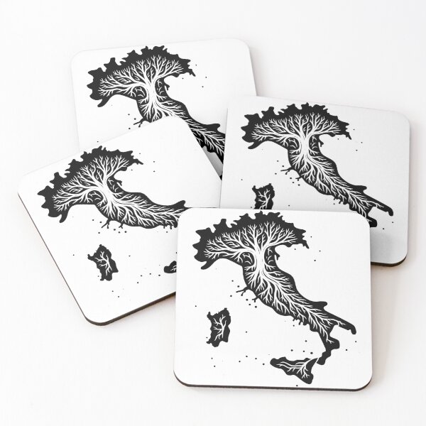 Item preview, Italy Roots – Italian Boot Map with Tree Roots Art Design designed and sold by EmeraldeaArt.
