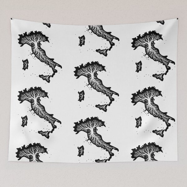 Item preview, Italy Roots – Italian Boot Map with Tree Roots Art Design designed and sold by EmeraldeaArt.