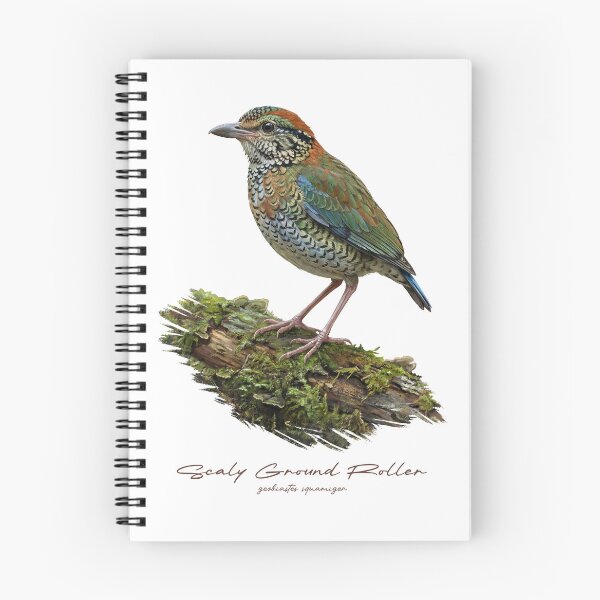 Item preview, Scaly Ground Roller on Mossy Log designed and sold by Takeda-art.