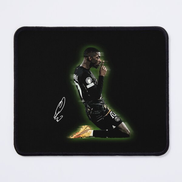Item preview, Dembele celebrating on one knee illustration designed and sold by luytkaka.