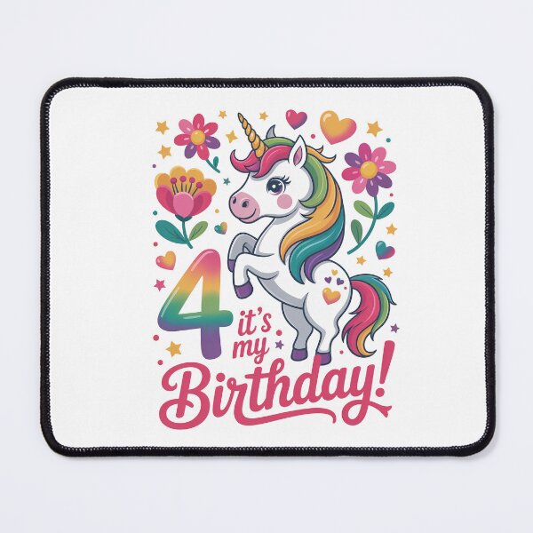 Item preview, 4 Birthday Unicorn designed and sold by jkrphoto.