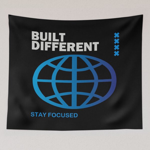 Item preview, Built Different Stay Focused Globe Design designed and sold by NNAANN.