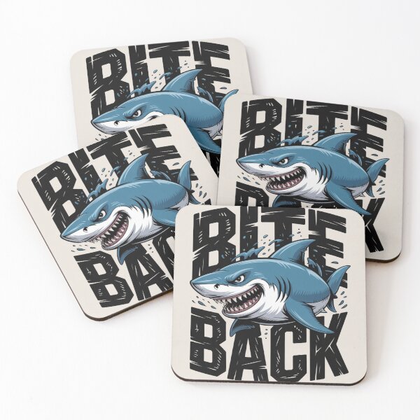 Item preview, Bite Back Shark Illustration Vintage Streetwear - Angry Cartoon Shark Surf & Skate Design designed and sold by ShadesOfDream.