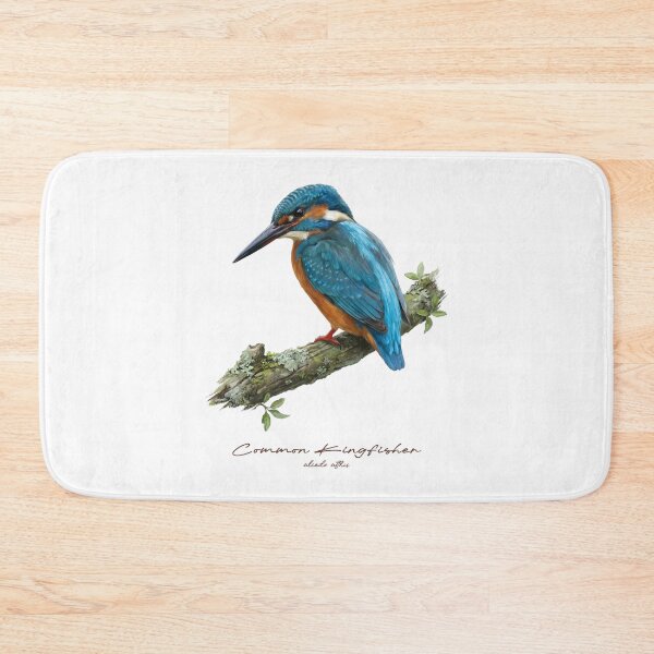 Item preview, Common Kingfisher on Mossy Branch designed and sold by Takeda-art.