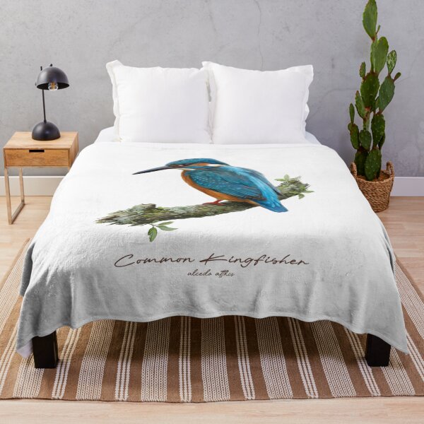 Item preview, Common Kingfisher on Mossy Branch designed and sold by Takeda-art.