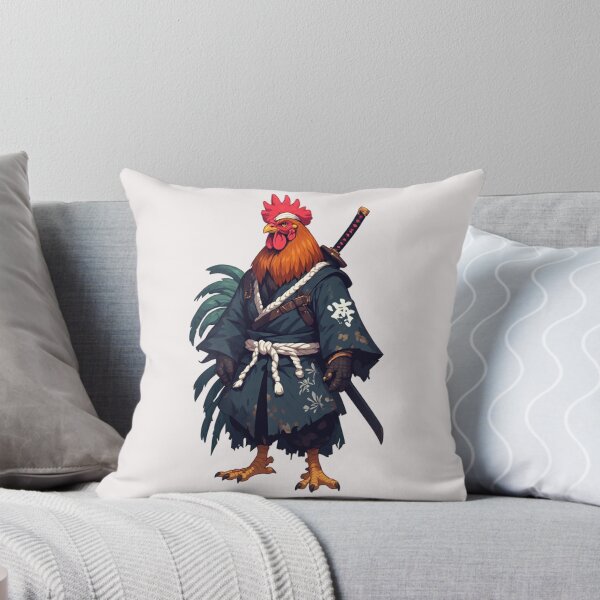 Item preview, Samurai Rooster – Feathered Warrior of Honor designed and sold by halibutgoatramb.
