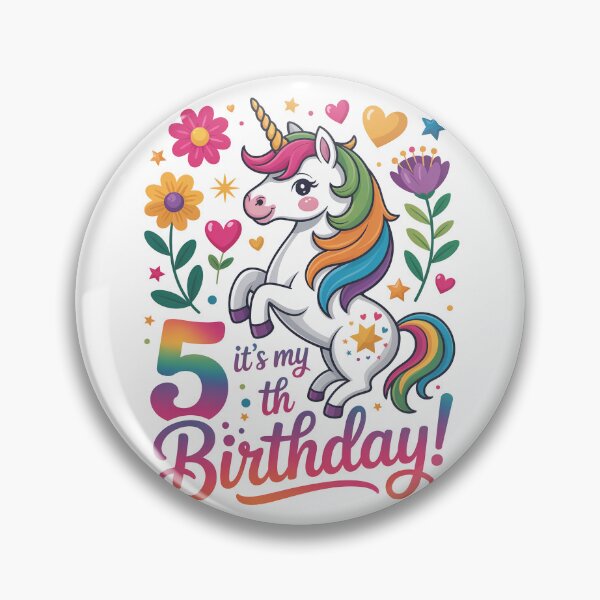 Item preview, 5 Birthday Unicorn designed and sold by jkrphoto.