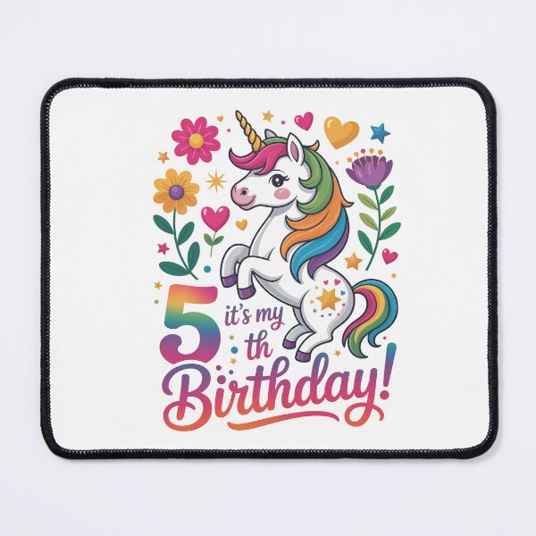 Item preview, 5 Birthday Unicorn designed and sold by jkrphoto.