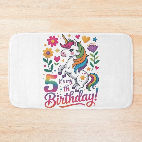 Item preview, 5 Birthday Unicorn designed and sold by jkrphoto.