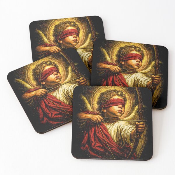 Item preview, Blindfolded Angel Archer Dark Sacred Love Art designed and sold by KnowSamStudio.