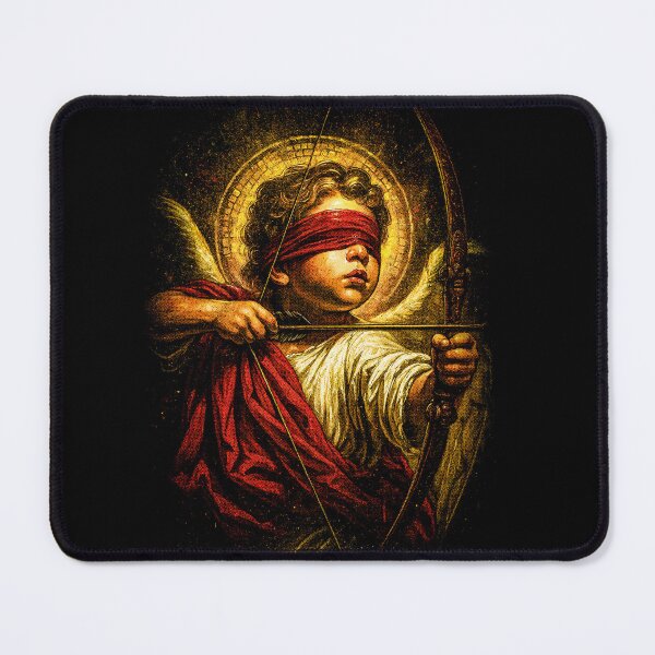 Item preview, Blindfolded Angel Archer Dark Sacred Love Art designed and sold by KnowSamStudio.