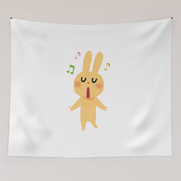 Item preview, Cute Singing Bunny Illustration   designed and sold by ArtfulLife3456.