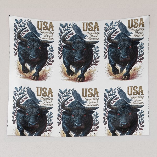 Item preview, USA Patriotic Bull Eagle American Pride designed and sold by Sovereign Supply Co..