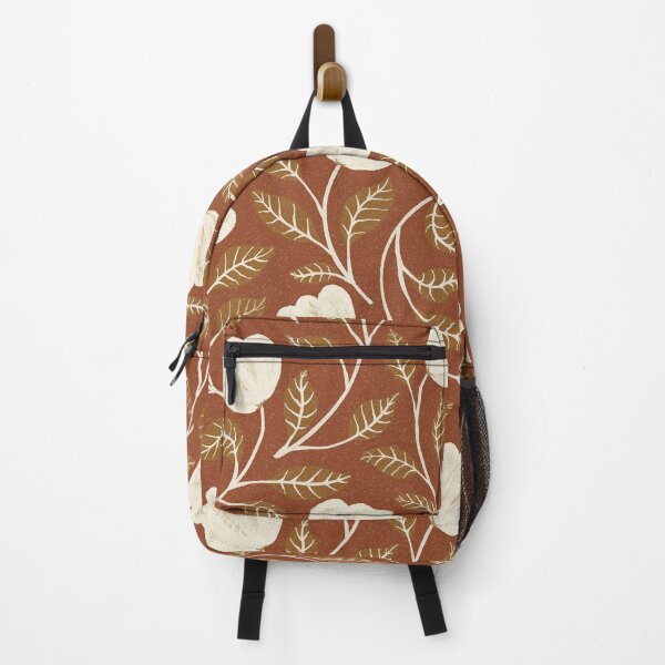 Item preview, Vintage floral pattern on a brown background designed and sold by Sonja Birkelbach.