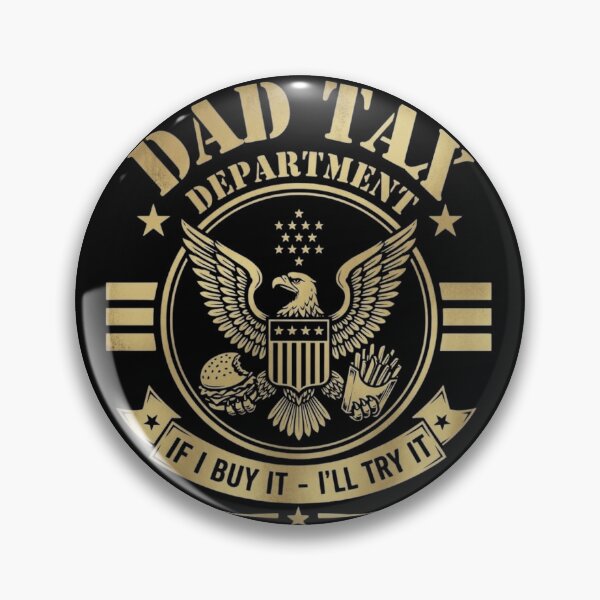 Item preview, Dad Tax Department Funny Fatherhood Food Parody Seal designed and sold by haitrieuic96.
