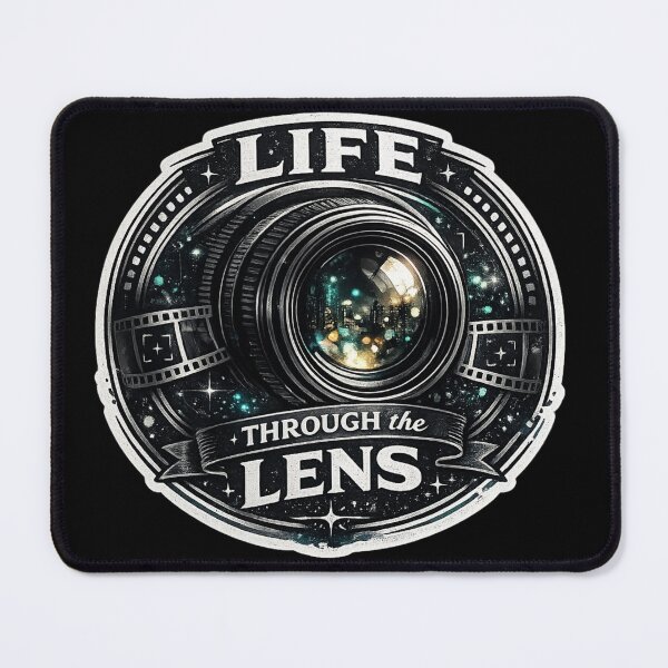 Item preview, Life Through The Lens Photography Camera Sticker designed and sold by Omanut Studio — By Ashwin..