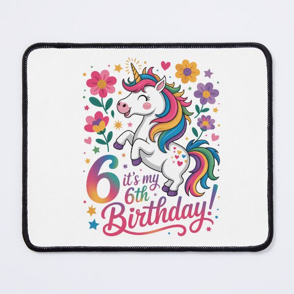 Item preview, 6 Birthday Unicorn designed and sold by jkrphoto.