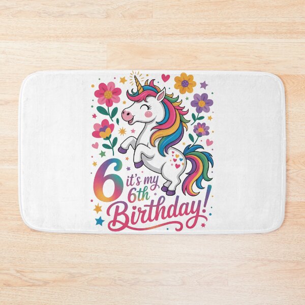 Item preview, 6 Birthday Unicorn designed and sold by jkrphoto.