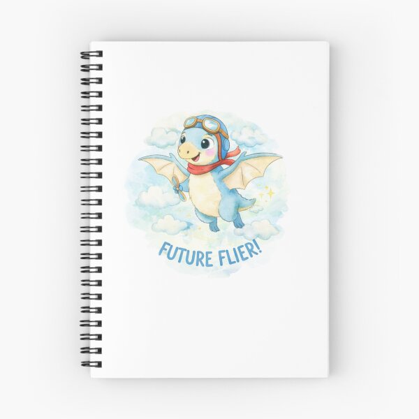 Item preview,  Cute Pilot  Baby Dragon Future Flier Illustration – Kawaii Flying Dragon Cartoon with Goggles, Kids Fantasy Art designed and sold by JessLamunn89.