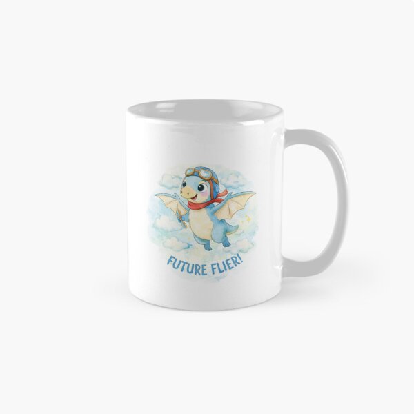 Item preview,  Cute Pilot  Baby Dragon Future Flier Illustration – Kawaii Flying Dragon Cartoon with Goggles, Kids Fantasy Art designed and sold by JessLamunn89.