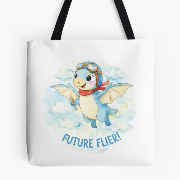 Item preview,  Cute Pilot  Baby Dragon Future Flier Illustration – Kawaii Flying Dragon Cartoon with Goggles, Kids Fantasy Art designed and sold by JessLamunn89.
