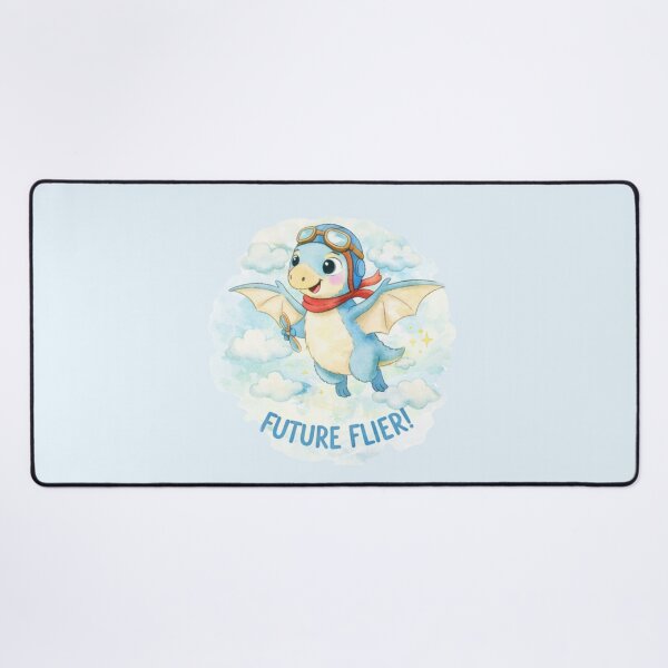 Item preview,  Cute Pilot  Baby Dragon Future Flier Illustration – Kawaii Flying Dragon Cartoon with Goggles, Kids Fantasy Art designed and sold by JessLamunn89.