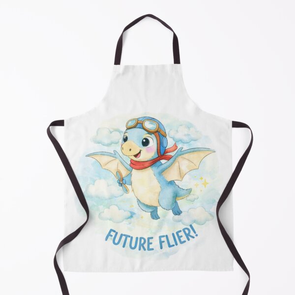 Item preview,  Cute Pilot  Baby Dragon Future Flier Illustration – Kawaii Flying Dragon Cartoon with Goggles, Kids Fantasy Art designed and sold by JessLamunn89.