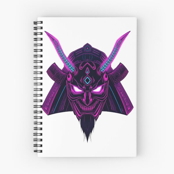 Item preview, Neon Samurai Oni - Cyberpunk Warrior Mask designed and sold by kummo-0319.