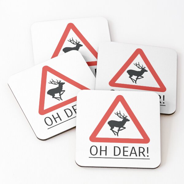 Item preview, OH DEAR Deer warning sign designed and sold by BiggBear.