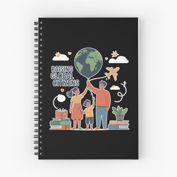 Item preview, Raising Global Citizens T-Shirt | Digital Nomad Family | Worldschooling Adventure Shirt designed and sold by ImaginedSpace7.