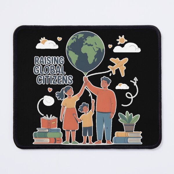 Item preview, Raising Global Citizens T-Shirt | Digital Nomad Family | Worldschooling Adventure Shirt designed and sold by ImaginedSpace7.