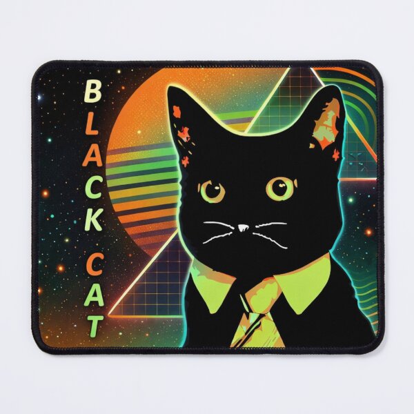 Item preview, Black Tomcat – Guardian Of The Retro Night designed and sold by iamdesigns14.