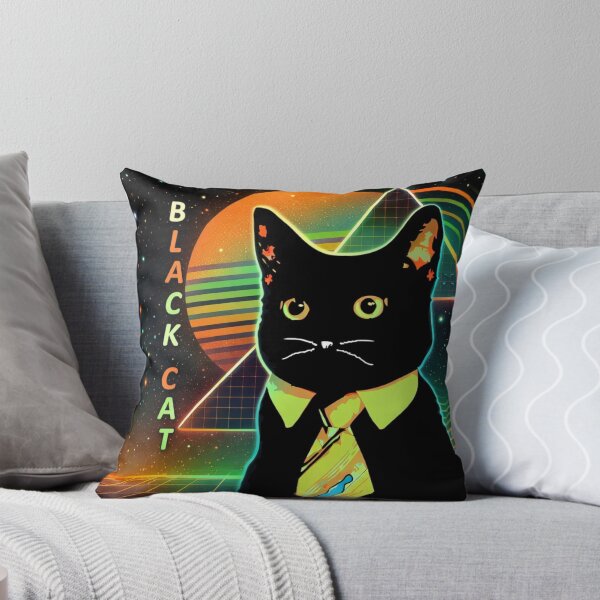 Item preview, Black Tomcat – Guardian Of The Retro Night designed and sold by iamdesigns14.
